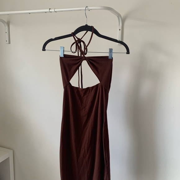 brown summer dress - Picture 2 of 3